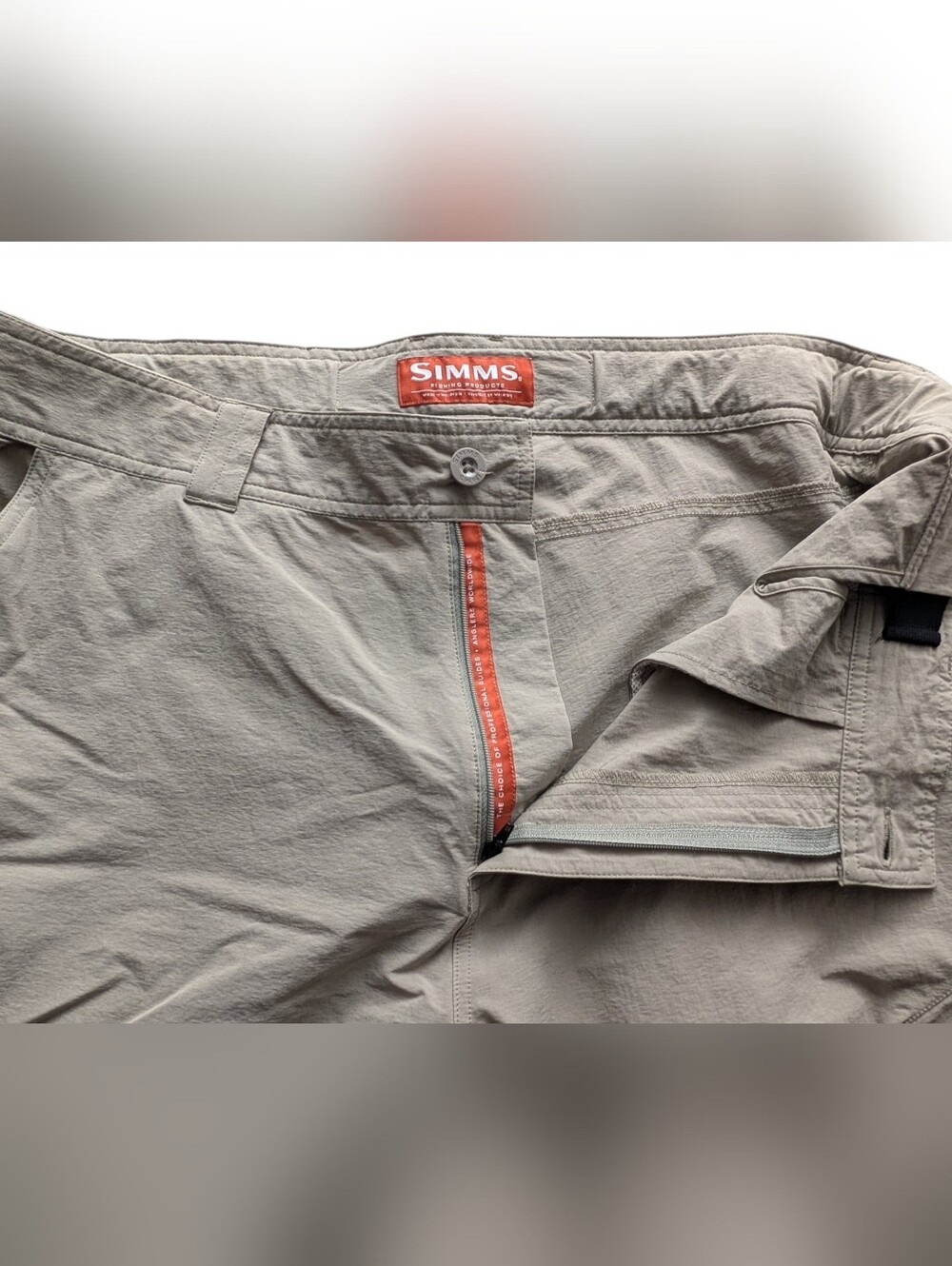 Simms Superlight Pants Stretch Performance Fishing Wading Trekking Trail XL Tan - Picture 6 of 13